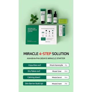 AHA BHA PHA 30 Days Miracle Care Kit - Trattamento Anti Imperfezioni